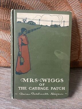 Mrs. Wiggs of the Cabbage Patch Decorative Green Vintage Book 1901